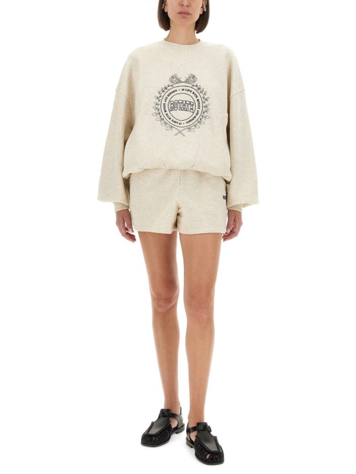 ROTATE BIRGER CHRISTENSEN HEAVY COTTON SHORTS