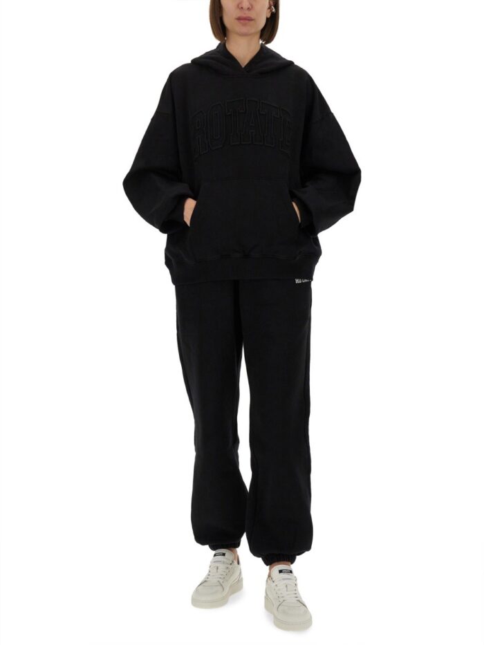 ROTATE BIRGER CHRISTENSEN HOODED SWEATSHIRT WITH LOGO