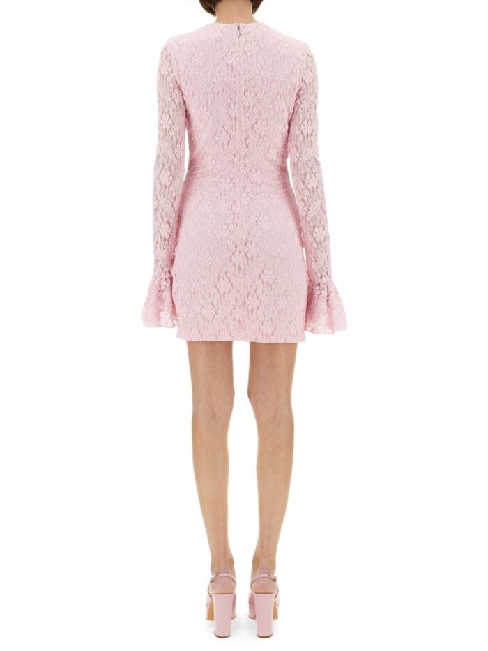 ROTATE BIRGER CHRISTENSEN LACE DRESS WITH PUFF SLEEVES