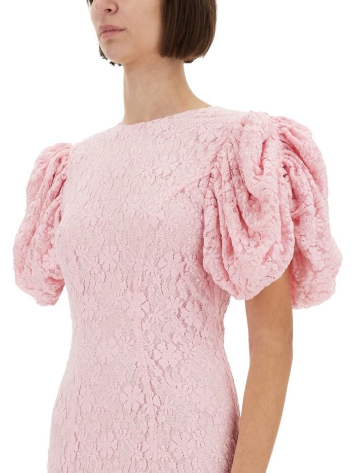 ROTATE BIRGER CHRISTENSEN LACE MIDI DRESS