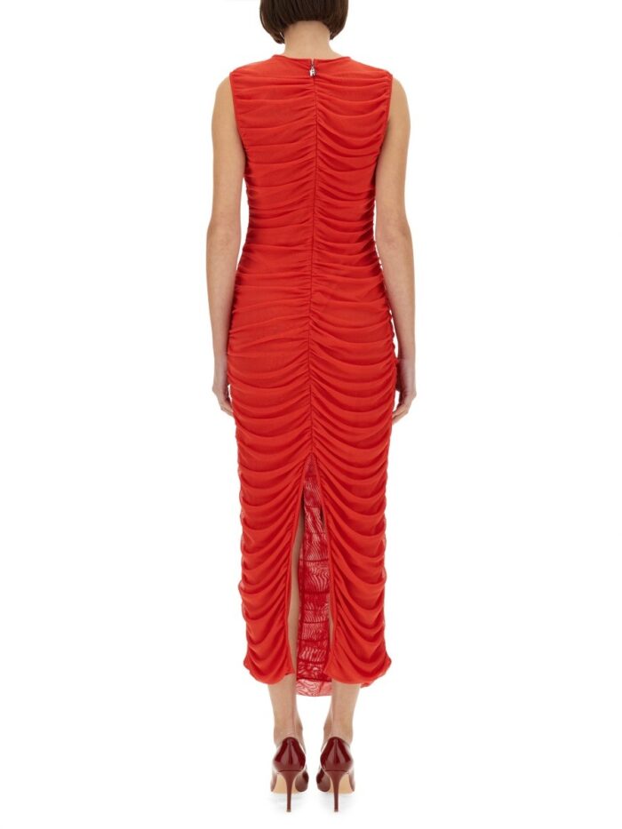 ROTATE BIRGER CHRISTENSEN LONG DRESS WITH DRAPE