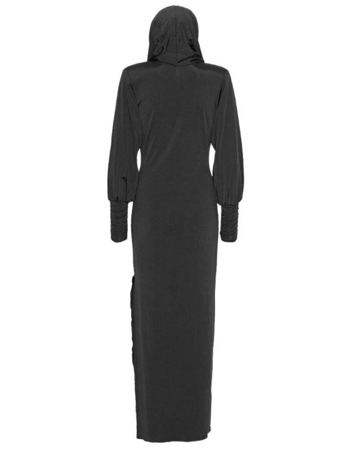 ROTATE BIRGER CHRISTENSEN LONG DRESS WITH HOOD