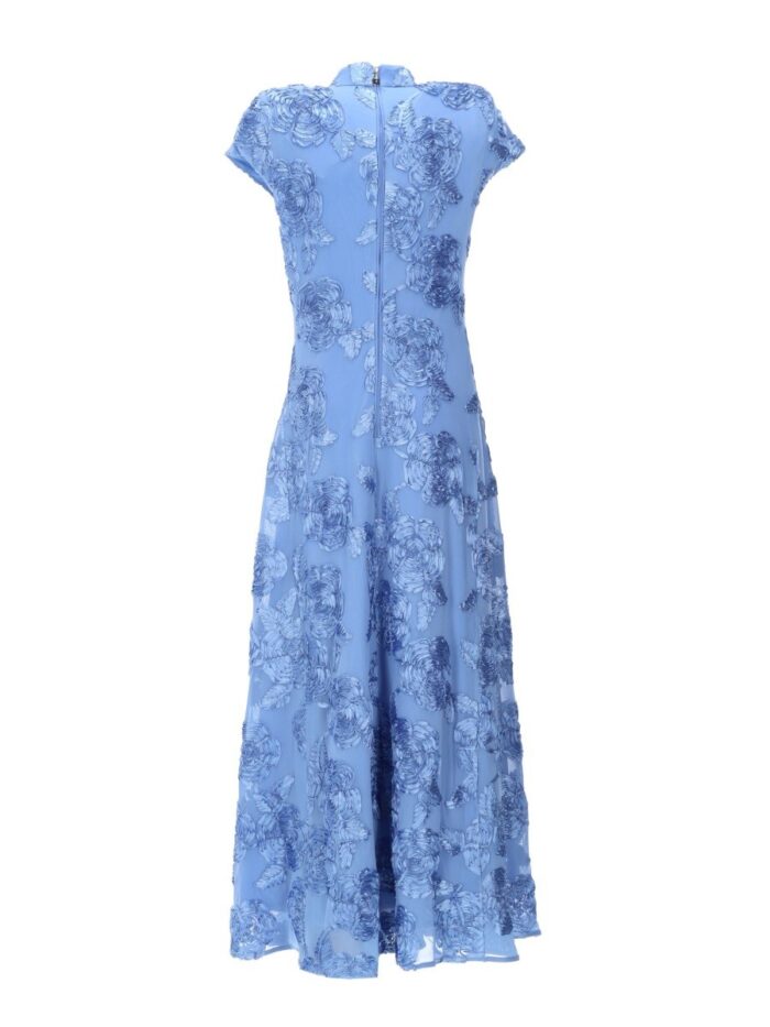 ROTATE BIRGER CHRISTENSEN LONG HALF-SLEEVE DRESS