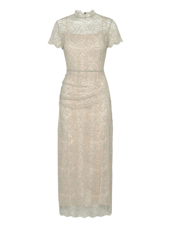 ROTATE BIRGER CHRISTENSEN LONG LACE DRESS