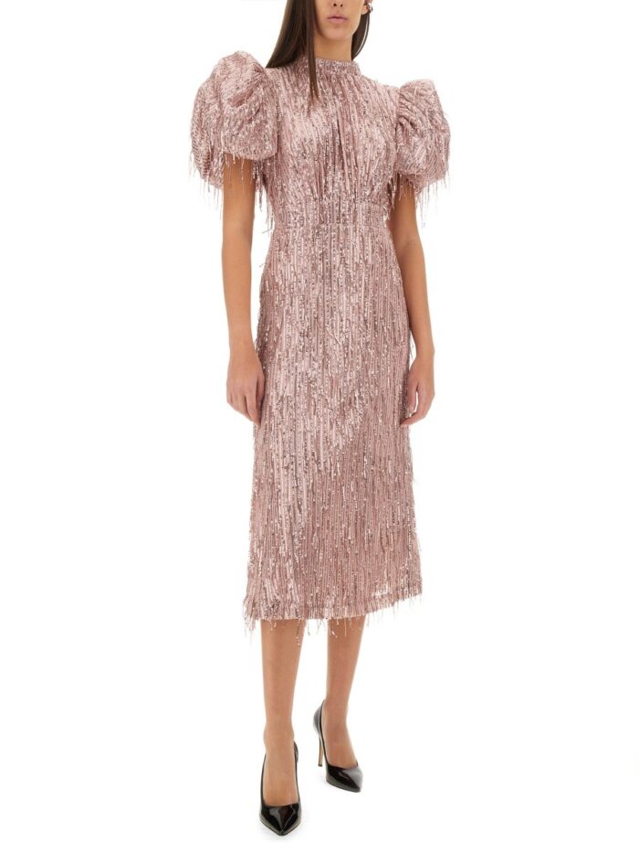 ROTATE BIRGER CHRISTENSEN MINI DRESS WITH BANGS