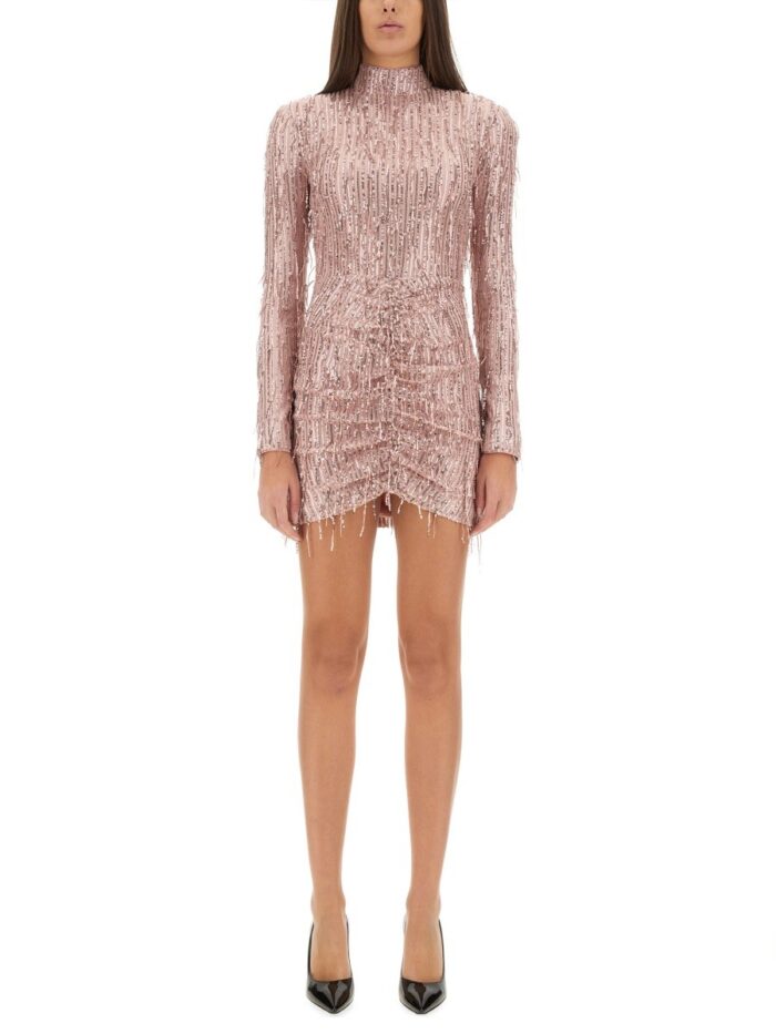 ROTATE BIRGER CHRISTENSEN MINI DRESS WITH BANGS