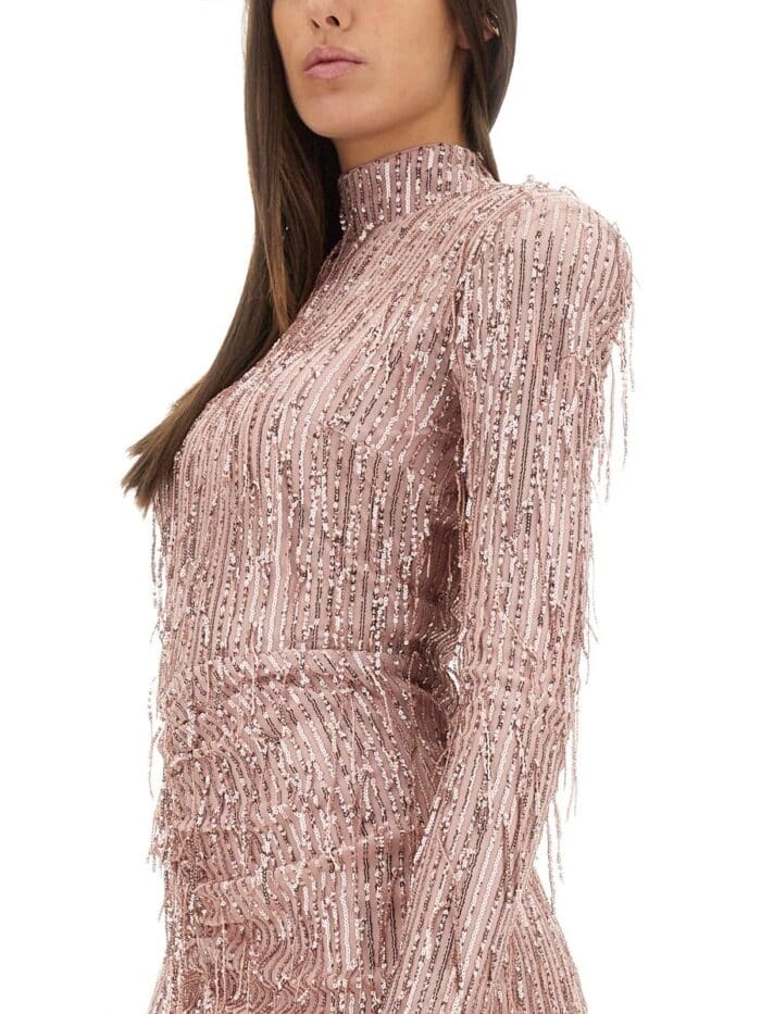 ROTATE BIRGER CHRISTENSEN MINI DRESS WITH BANGS