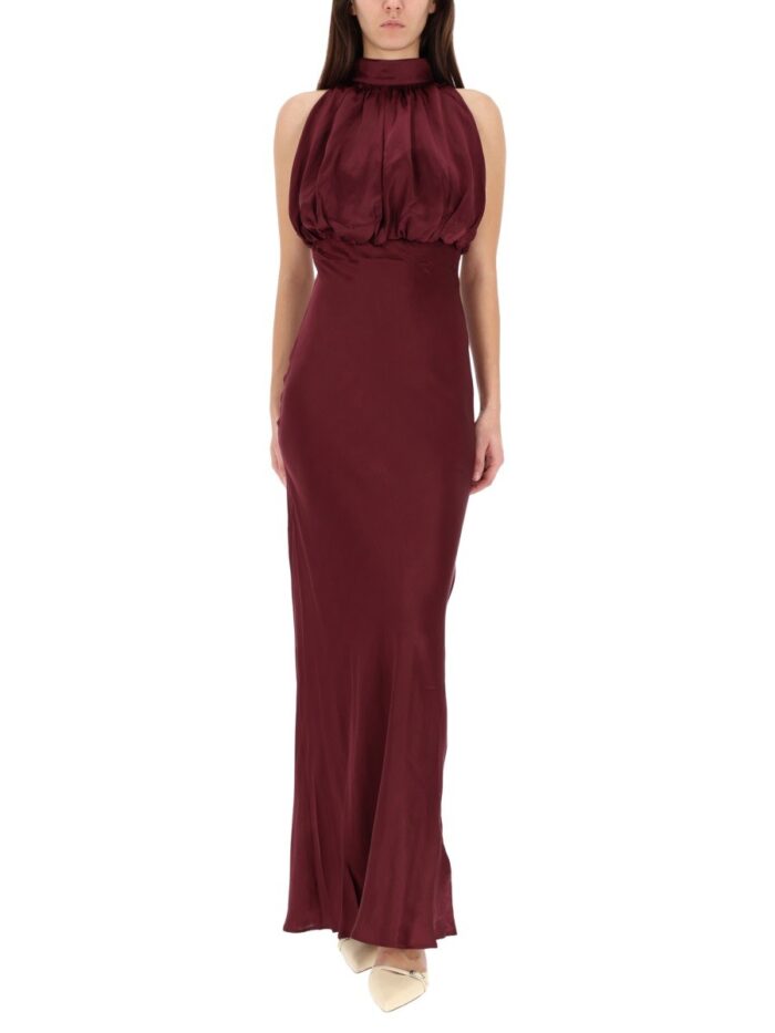 ROTATE BIRGER CHRISTENSEN SILK LONG DRESS