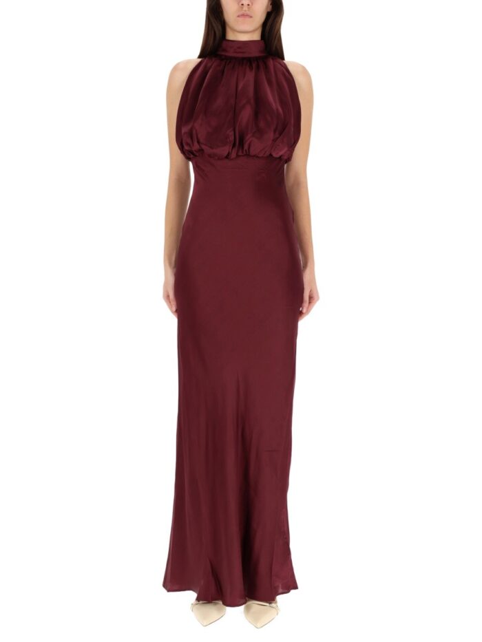 ROTATE BIRGER CHRISTENSEN SILK LONG DRESS
