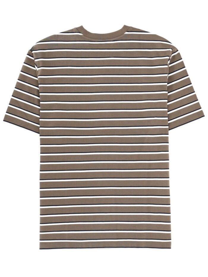 ROTATE BIRGER CHRISTENSEN STRIPED LOGO T-SHIRT