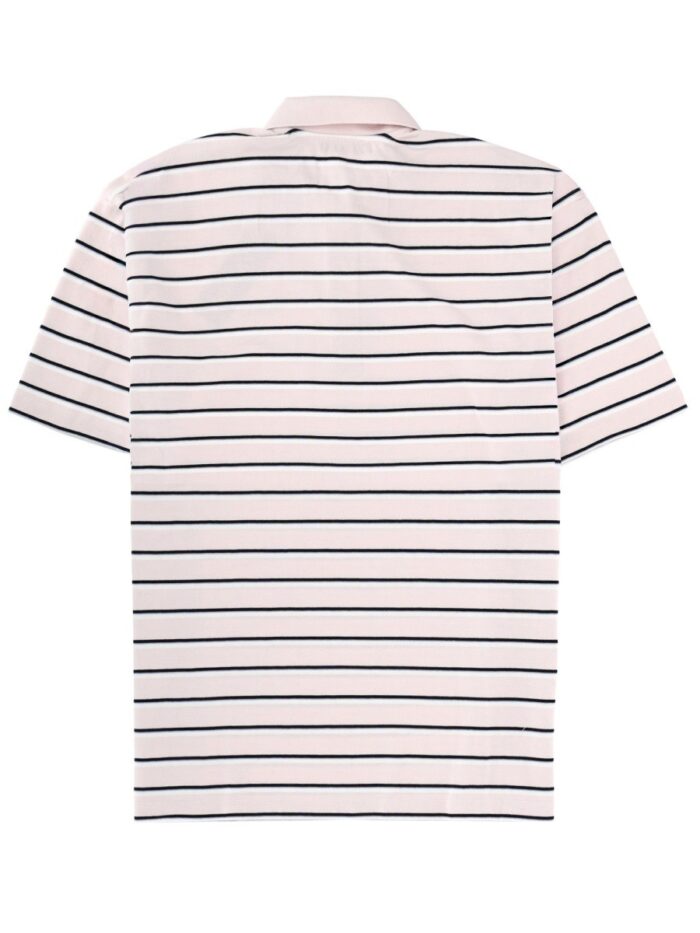 ROTATE BIRGER CHRISTENSEN STRIPED POLO SHIRT WITH LOGO