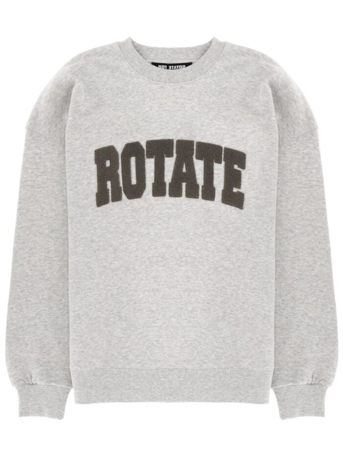 rotate birger christensen sweatshirt with logo ROTATE BIRGER CHRISTENSEN SWEATSHIRT WITH LOGO
