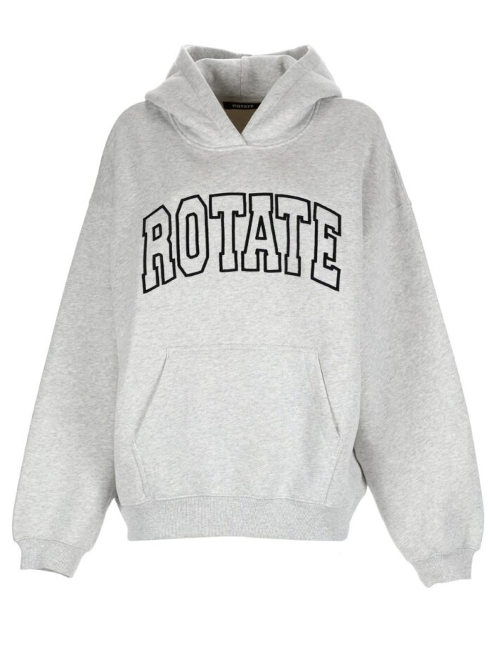 rotate birger christensen sweatshirt with logo ROTATE BIRGER CHRISTENSEN SWEATSHIRT WITH LOGO