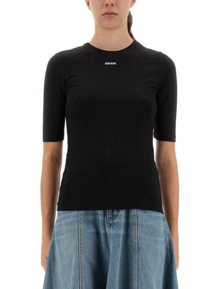 ROTATE BIRGER CHRISTENSEN T-SHIRT WITH LOGO
