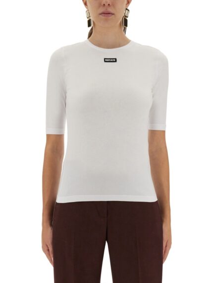 ROTATE BIRGER CHRISTENSEN T-SHIRT WITH LOGO