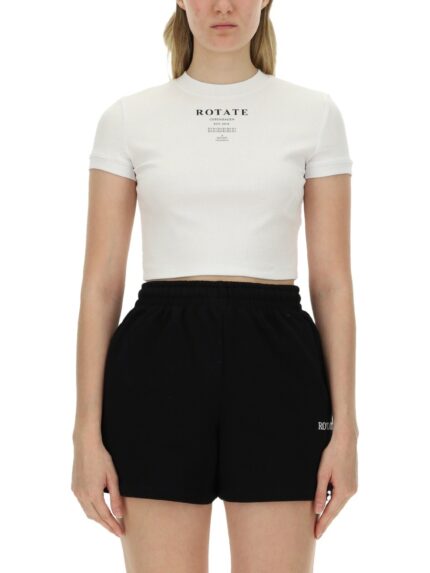 ROTATE BIRGER CHRISTENSEN T-SHIRT WITH LOGO