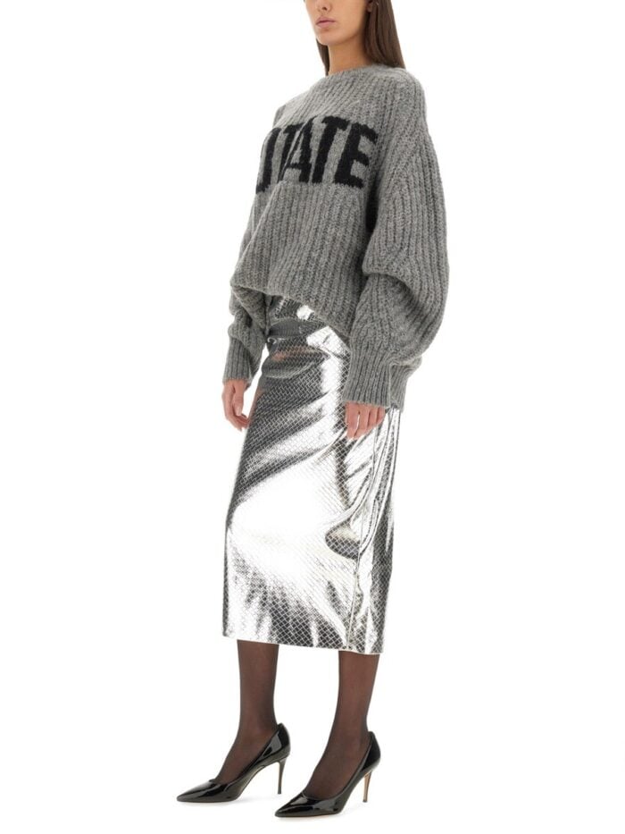 ROTATE BIRGER CHRISTENSEN WOVEN PENCIL SKIRT