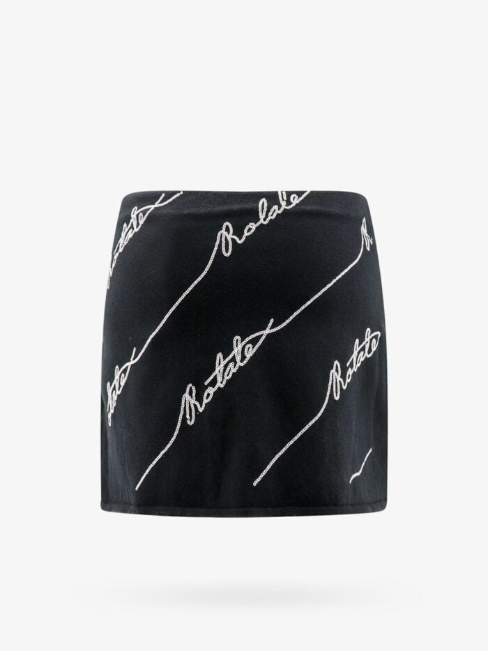 ROTATE Cotton Blend Shorts With Contrasting Logo