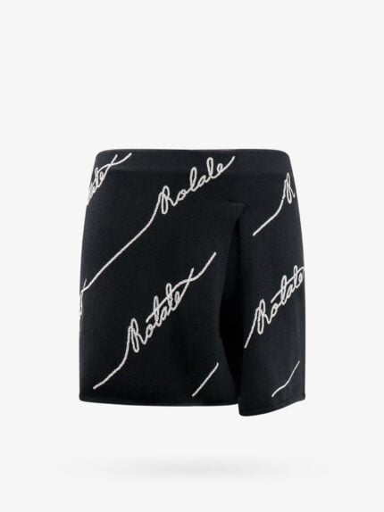ROTATE Cotton Blend Shorts With Contrasting Logo
