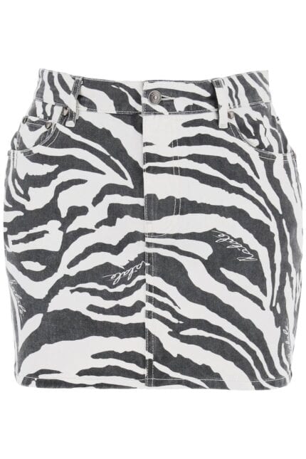 ROTATE "denim Zebra Print Mini