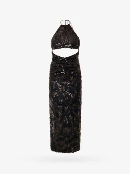 ROTATE Dress With All-over Sequins