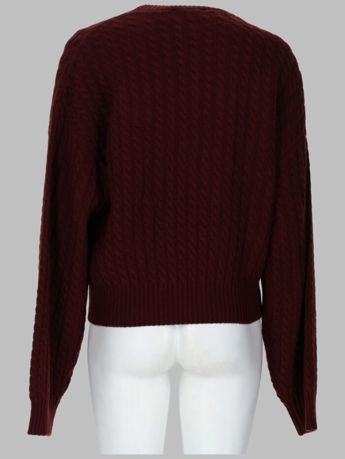 ROTATE MAGLIA A TRECCE IN LANA E CASHMERE