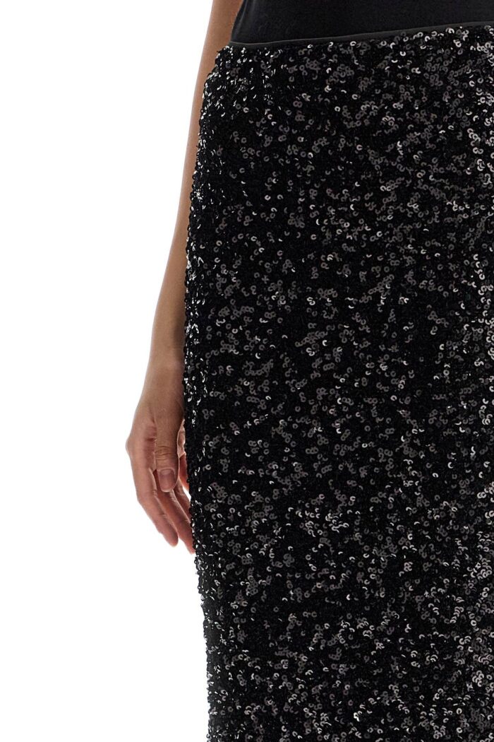 ROTATE Midi Sequin Skirt In