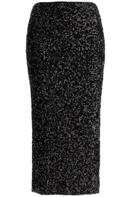 ROTATE Midi Sequin Skirt In