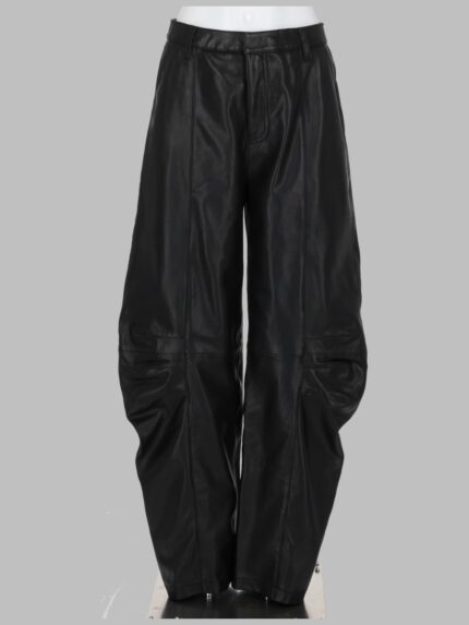 ROTATE PANTALONE CARGO IN PELLE