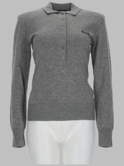 ROTATE POLO IN LANA MERINO E CASHMERE