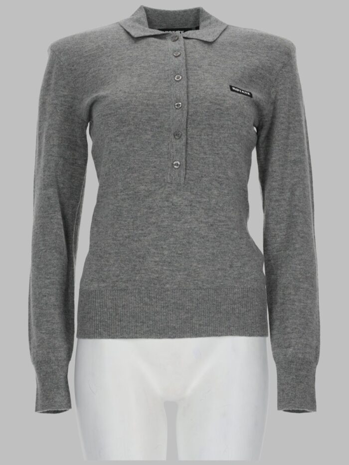 ROTATE POLO IN LANA MERINO E CASHMERE