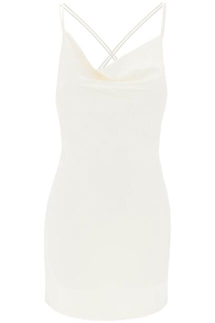 ROTATE Satin Mini Slip Dress For A