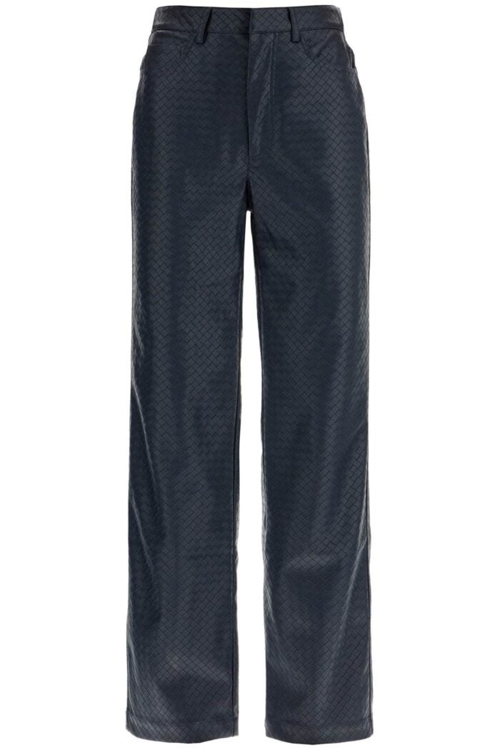 ROTATE Straight Woven Pattern Trousers With Interl