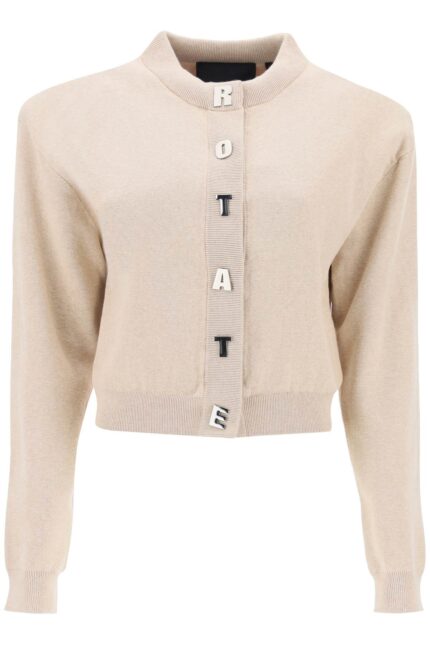 ROTATE Structured Knit Cardigan In Italian