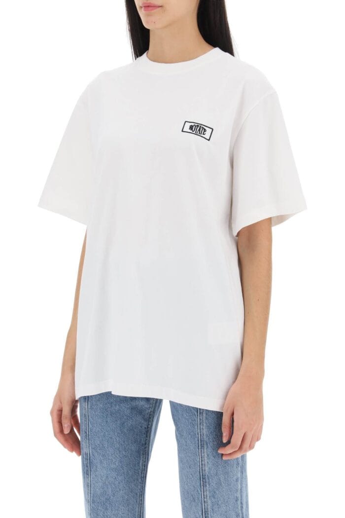 Rotate T-shirt With Logo Embroidery