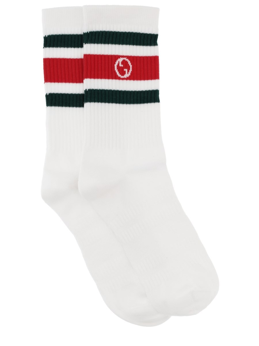 Gucci ROUND GG CROSSOVER SOCK
