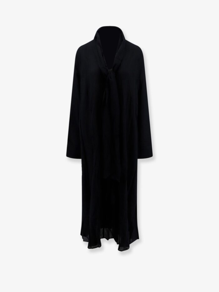 toteme rounded neckline recycled viscose dress TOTEME Rounded Neckline Recycled Viscose Dress