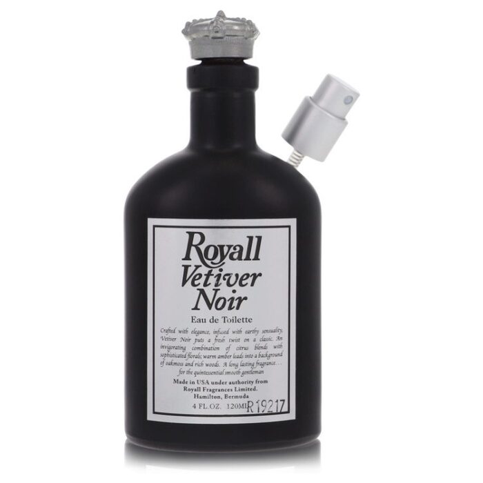 royall vetiver noir by royall fragrances eau de toilette spray (unboxed) 4 oz Royall Vetiver Noir By Royall Fragrances - Eau De Toilette Spray (Unboxed) 4 Oz - Image 1
