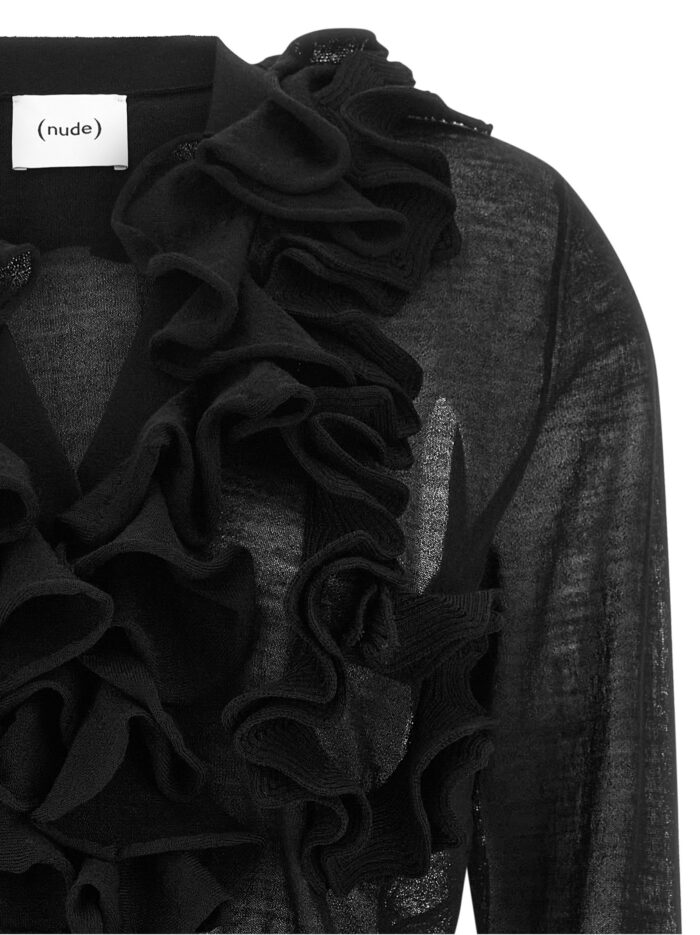 NUDE Ruffle Cardigan