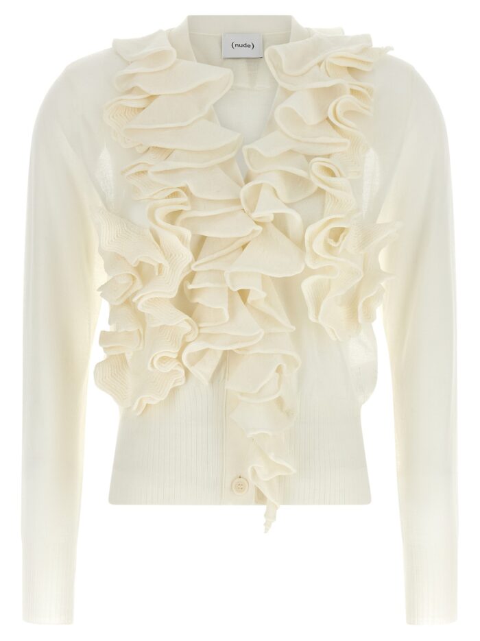 NUDE Ruffle Cardigan