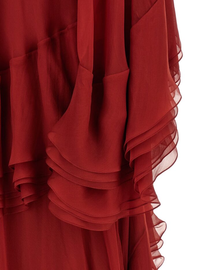 Alberta Ferretti Ruffle Dress