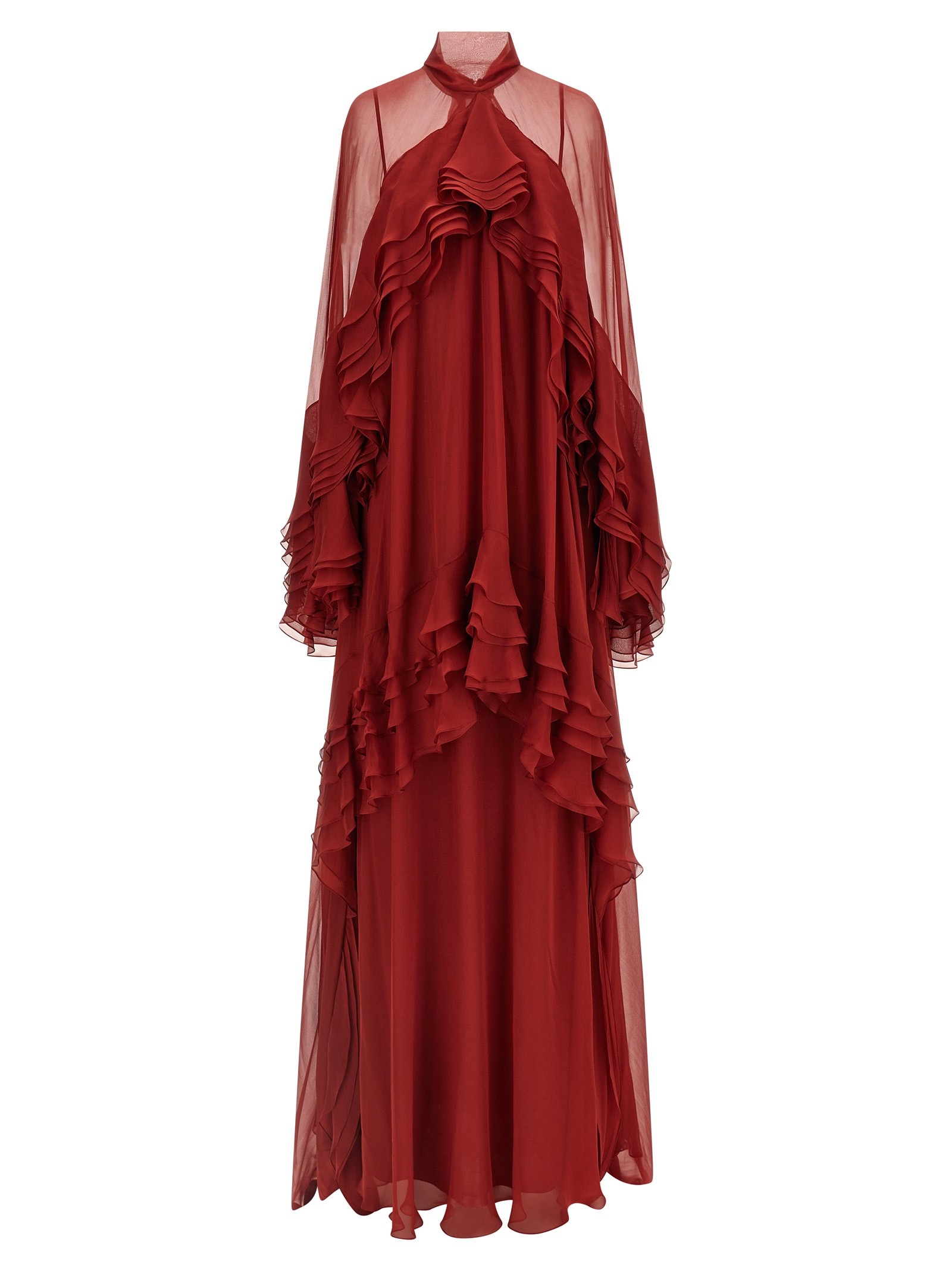Alberta Ferretti Ruffle Dress