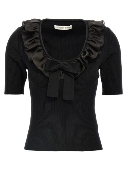 ALESSANDRA RICH Ruffle T-shirt