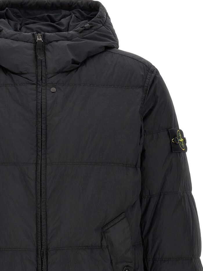 Stone Island Ruffled Effect Down Jacket