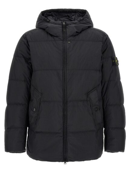 Stone Island Ruffled Effect Down Jacket