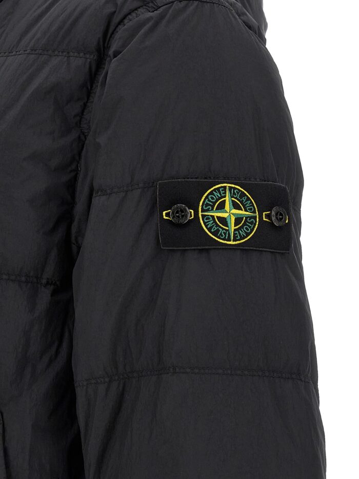 Stone Island Ruffled Effect Down Jacket