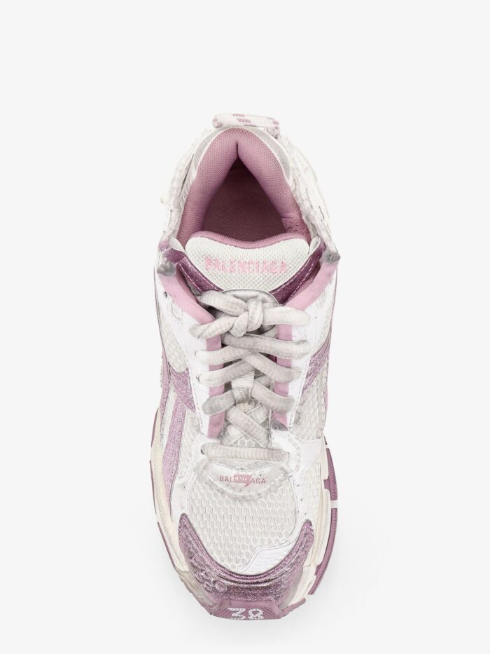 Balenciaga Runner Mesh Sneakers With Glitter Inserts