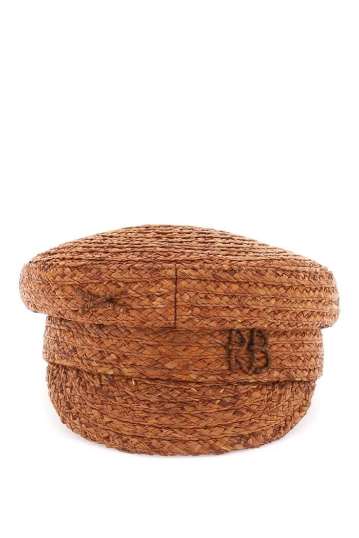 Ruslan Baginskiy Raffia Baker Boy Hat With Embroidery