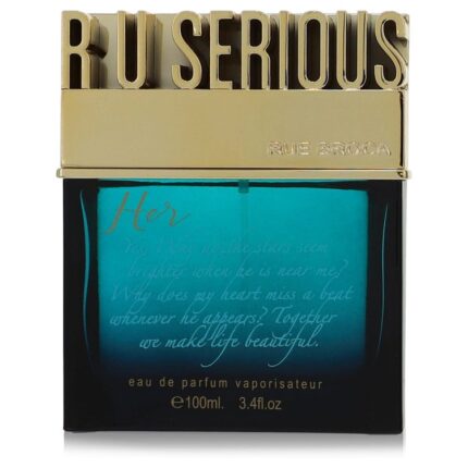 R U Serious Her By Rue Broca - Eau De Parfum Spray (unboxed) 3.4 Oz