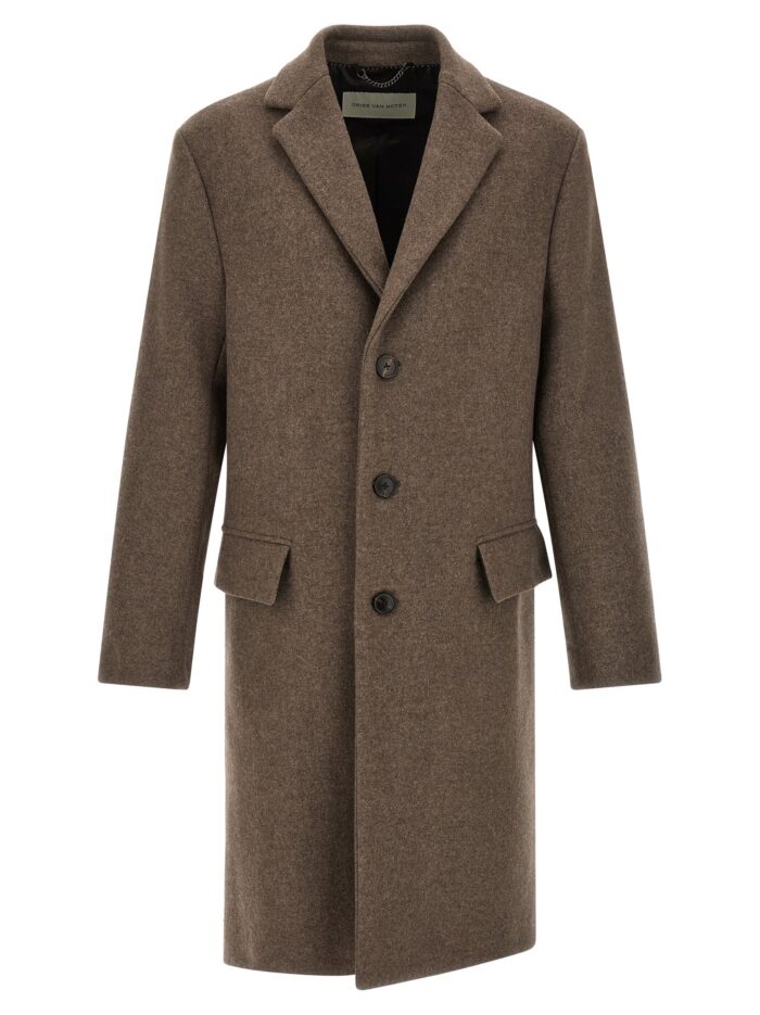dries van noten 'rustic' wool coat Dries Van Noten 'Rustic' Wool Coat